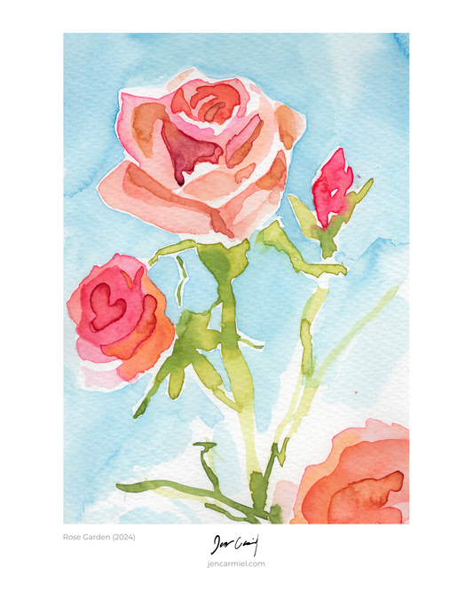 Rose Garden Art Print