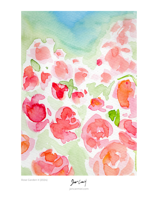Rose Garden II Art Print