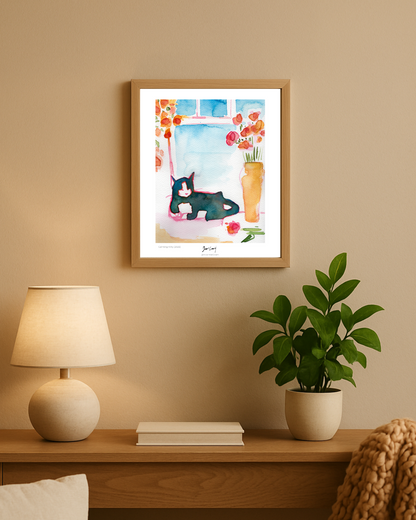 Calming Kitty Art Print