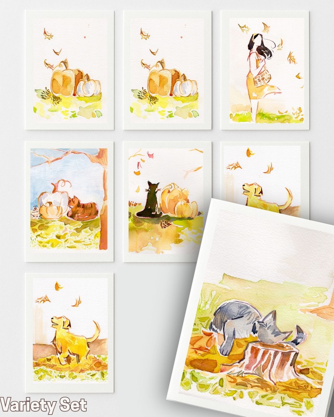 Fall Greeting Cards - Variety Set