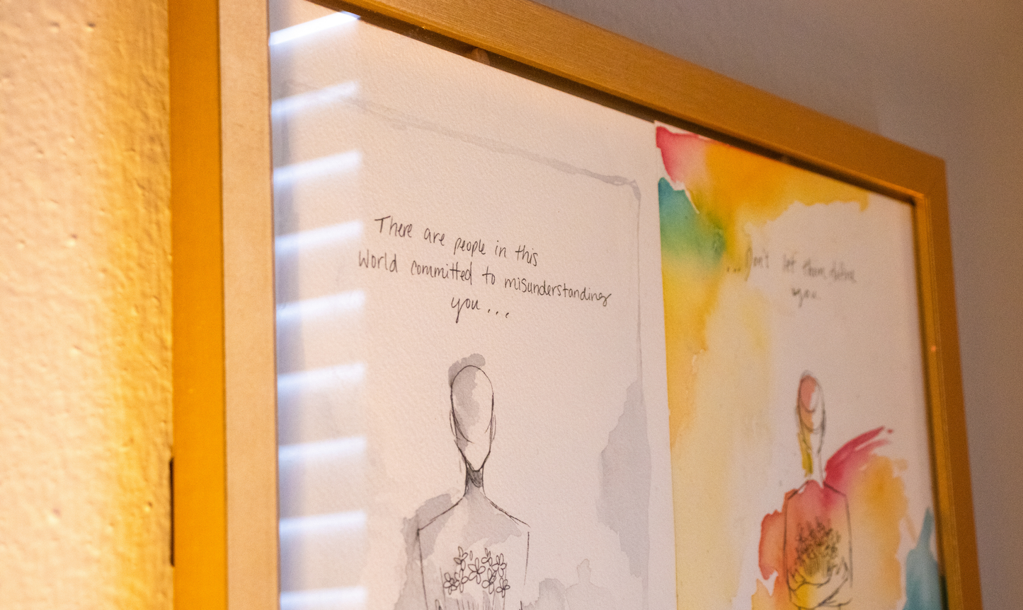 Don't Let Them Define You - Original Diptych