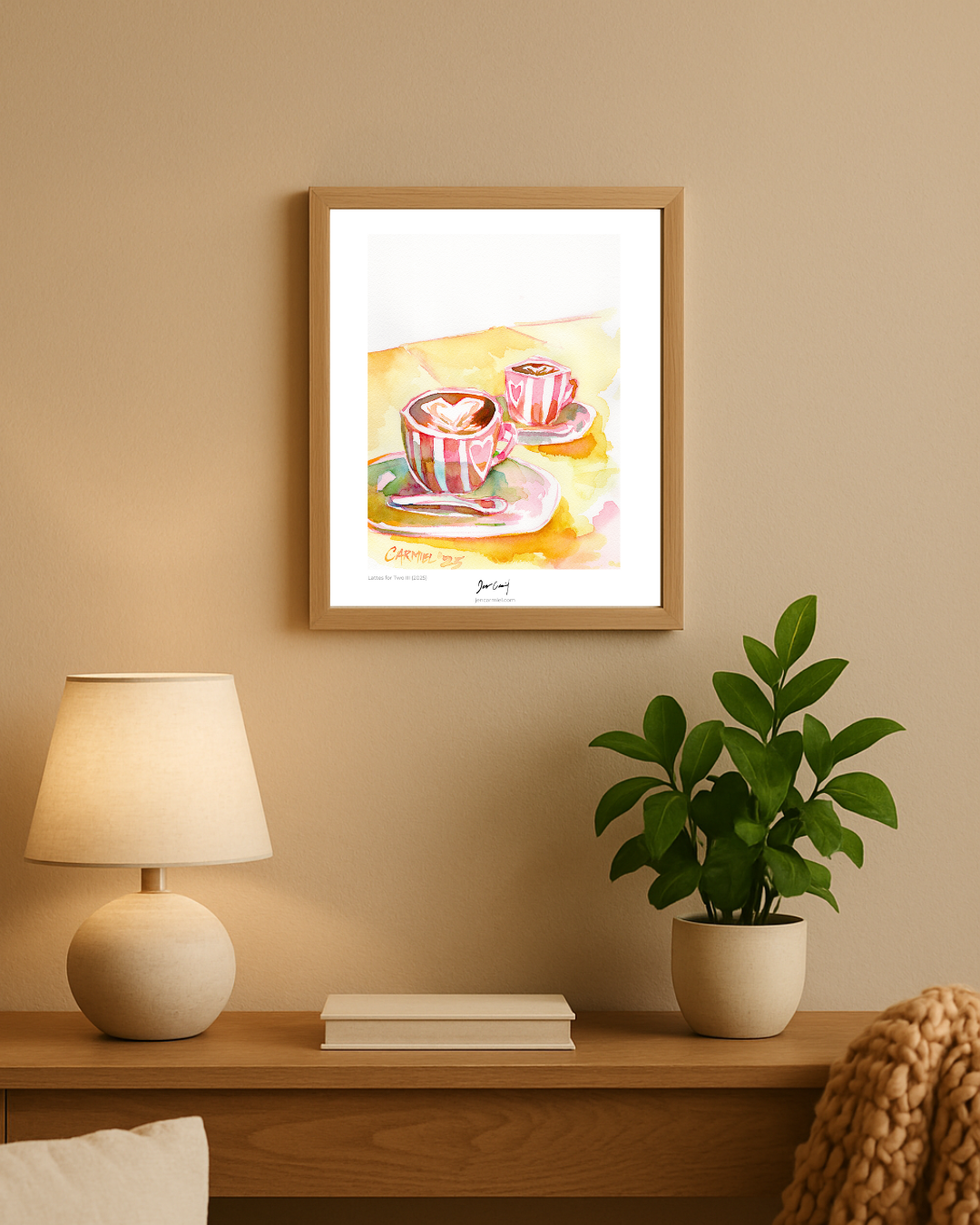 Pink Lattes Art Print