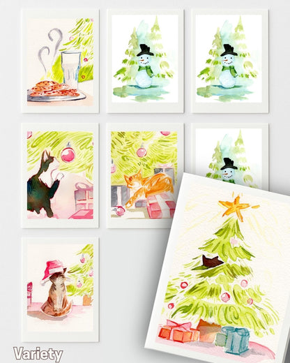 Christmas Greeting Cards Variety Set!
