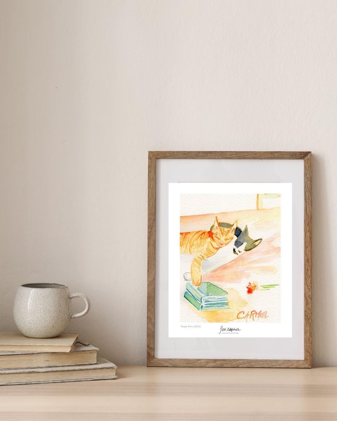 Sleepy Kitties Art Print