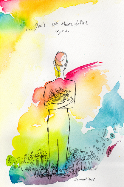 Don't Let Them Define You - Original Diptych