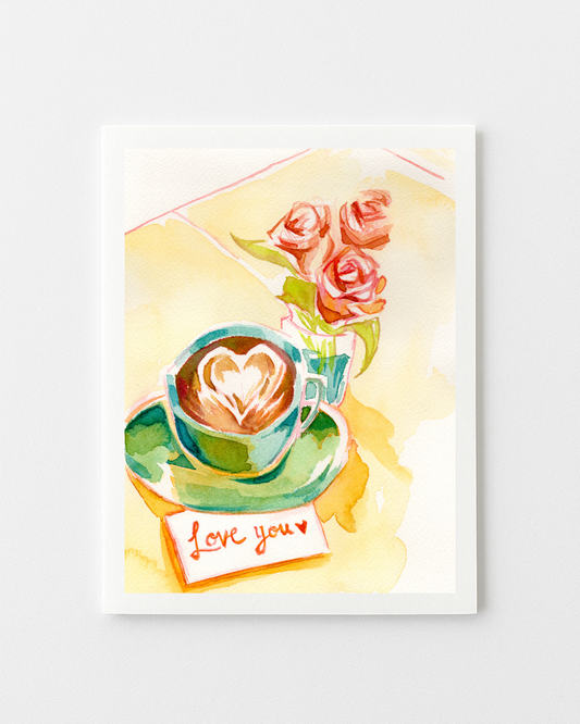 Love You Latte Greeting Cards