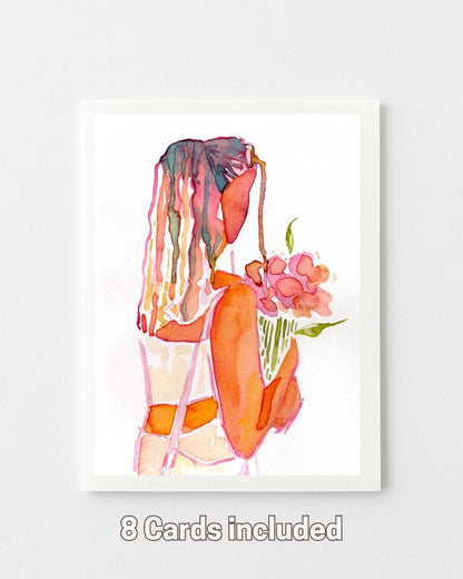 Pretty in Pink Greeting Cards