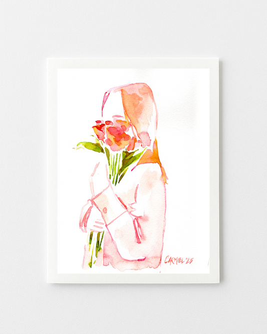 Valentine Girl Greeting Cards