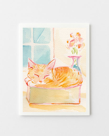 Kitty in a Box Greeting Card
