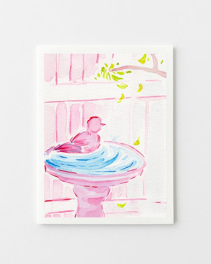 Little Pink Bird Greeting Card