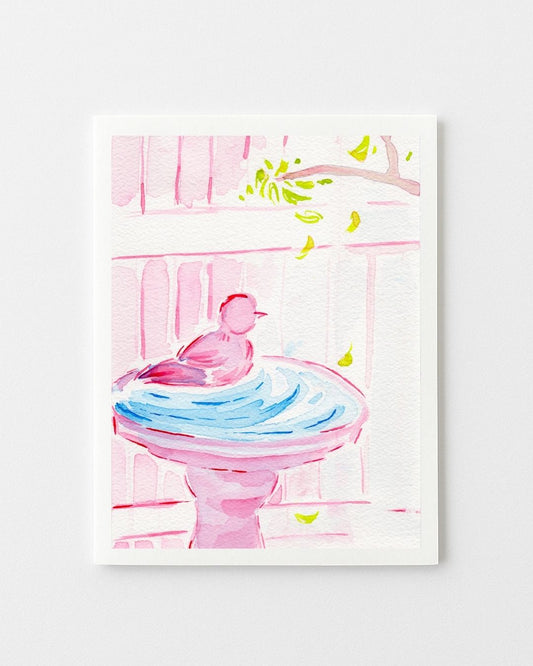 Little Pink Bird Greeting Card