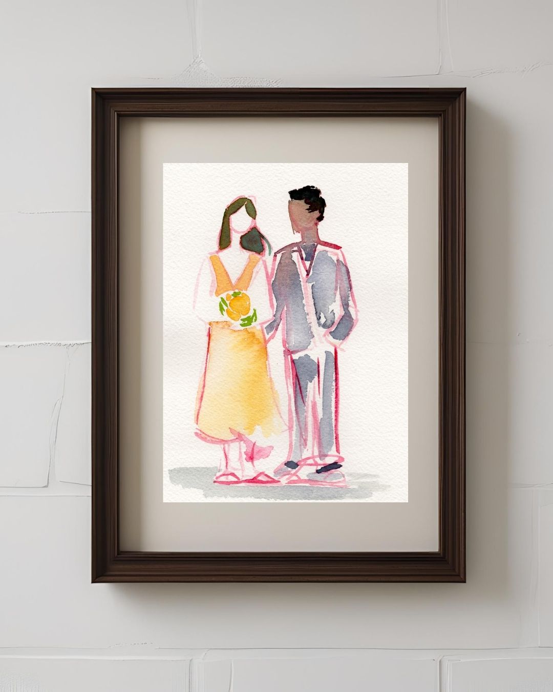 Custom 8x10'' Watercolor Portrait