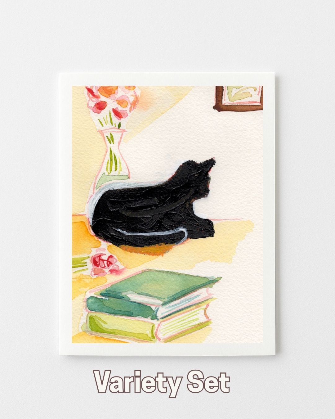 Book Lover Kitty Greeting Cards (Variety Set)
