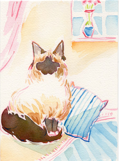 Christmas Mini - Custom Watercolor Pet Portrait (Soda City Special)