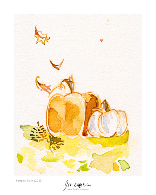 Pumpkin Patch Art Print