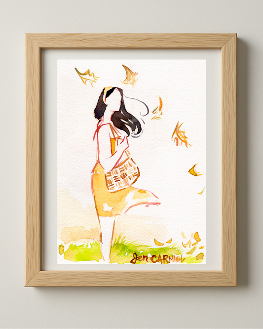 Windy Day 5x7'' Original Watercolor