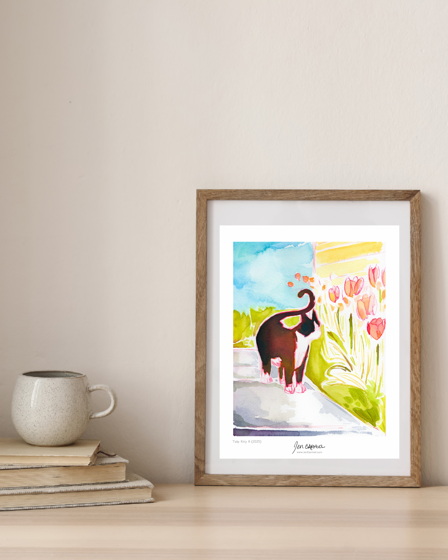 Tulip Kitty II Art Print