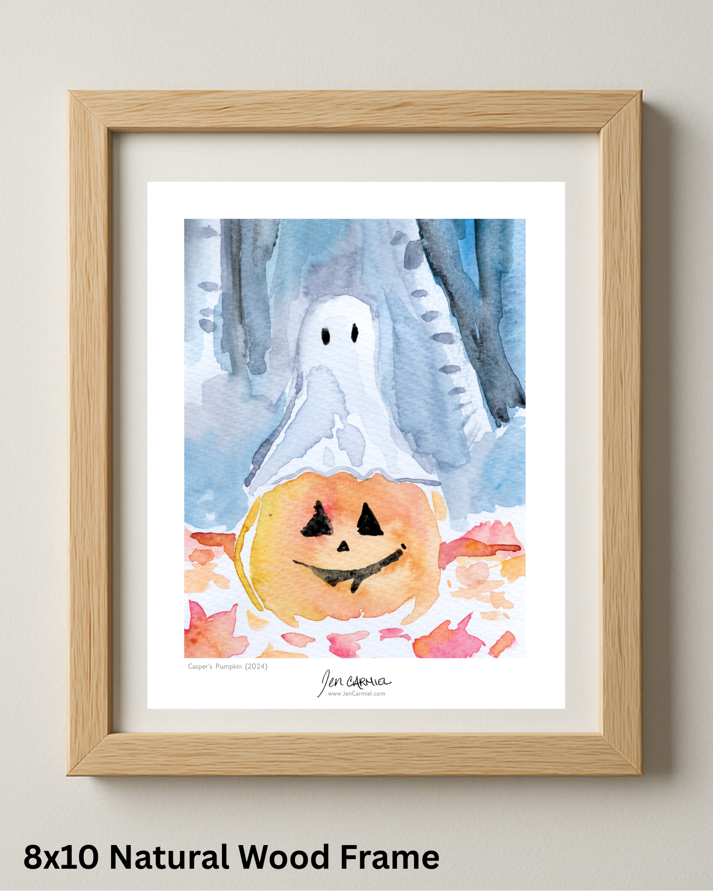 Casper's Pumpkin Art Print