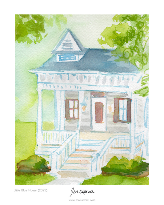 Blue House Art Print
