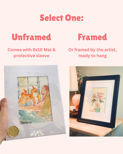 Custom 8x10'' Regular Watercolor Portrait