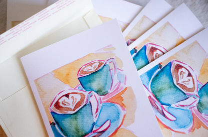 Custom Watercolor Cafe Project