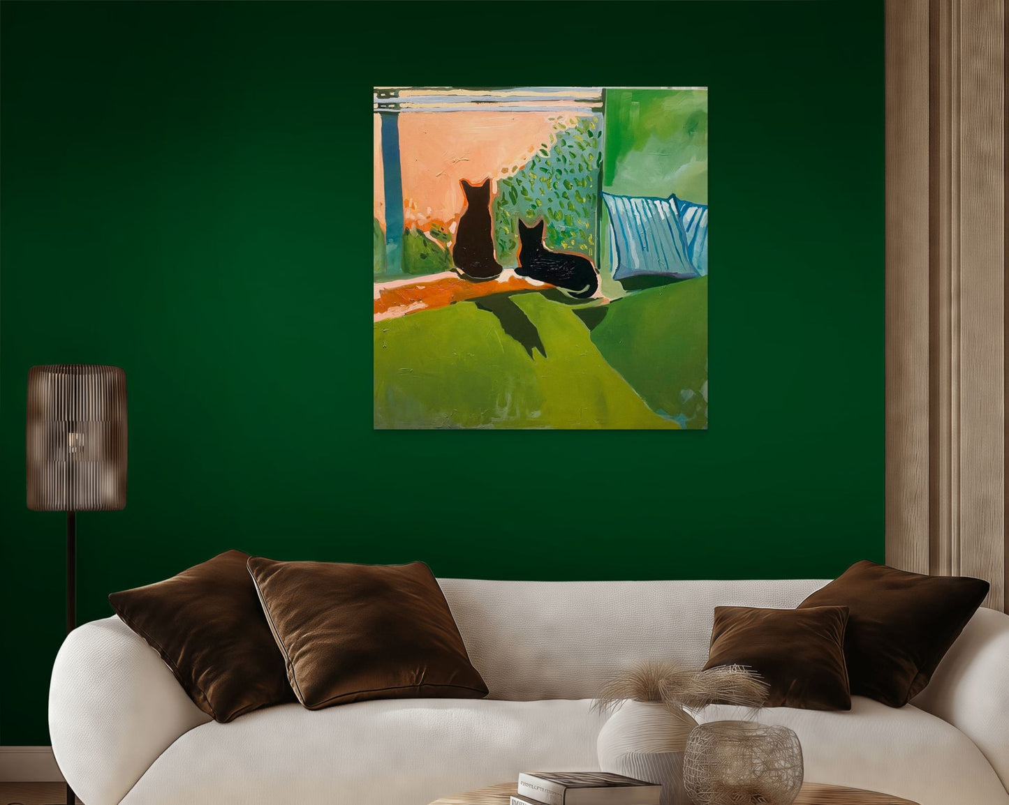 Window Watchers (2026) 36x36'' Oil on Canvas