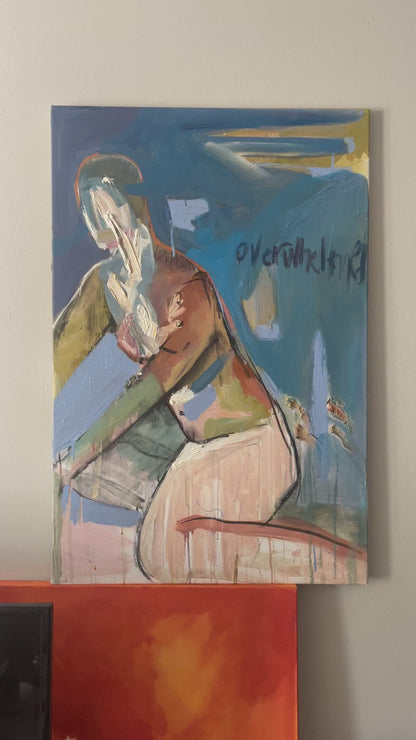 Overwhelmed 24x36'' Original Oil Painting