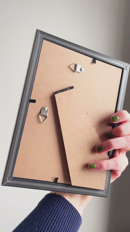 Kitty in the Christmas Tree 5x6.5'' Original Watercolor